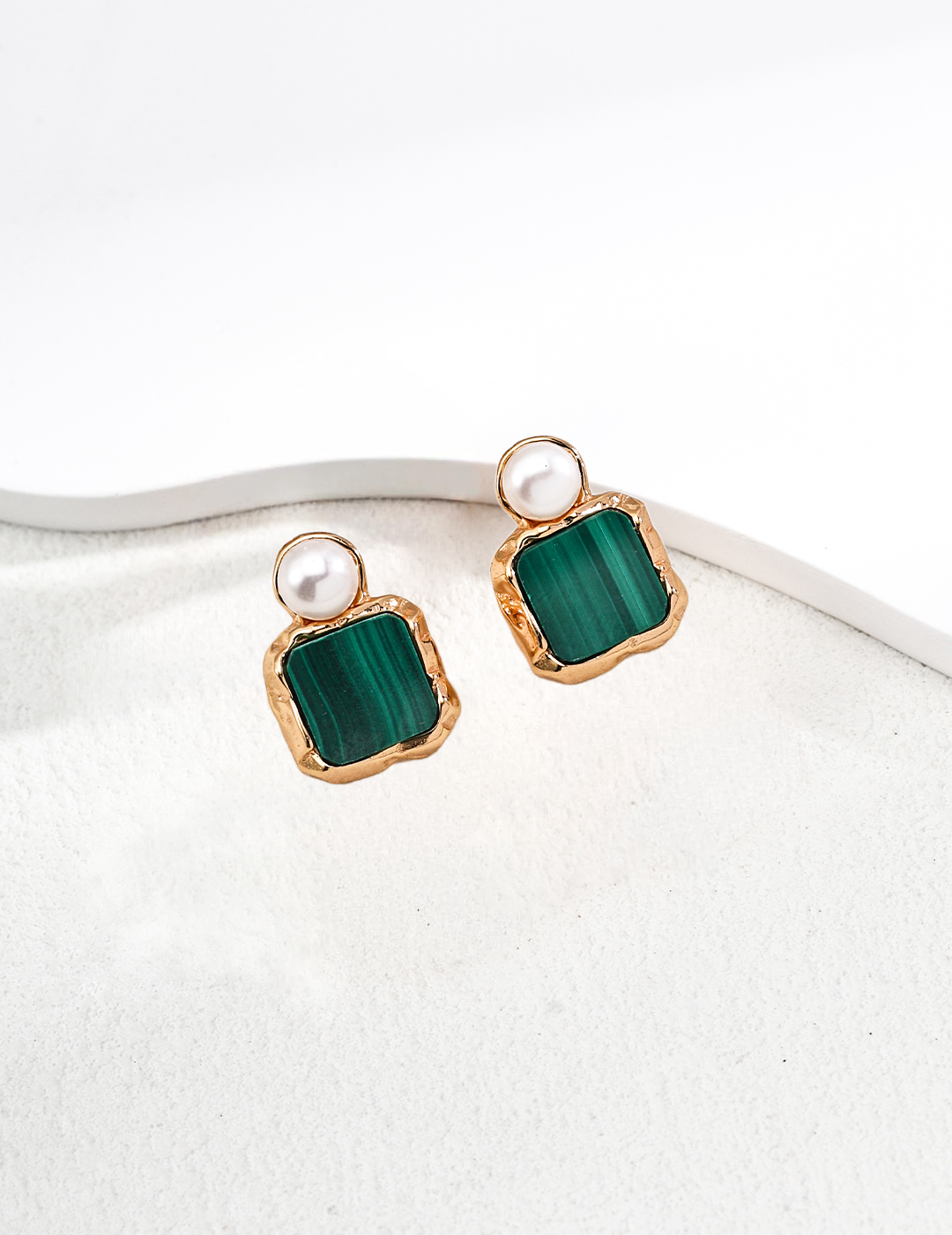 Malachite Dream Studs
